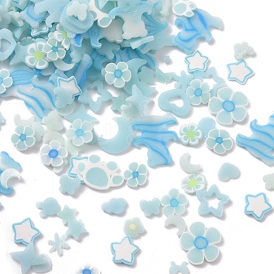 Luminous Handmade Polymer Clay Cabochons CLAY-E003-01C-1