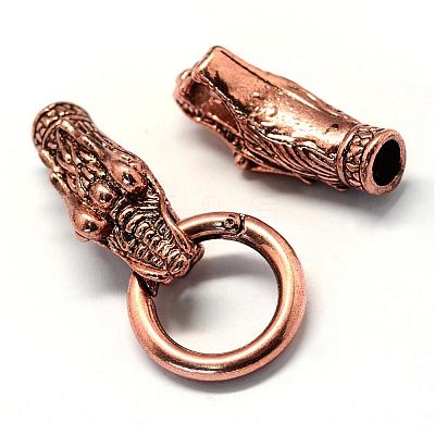 Alloy Spring Gate Rings PALLOY-R089-31R-1