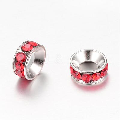Rhinestone Spacer Beads RB-S043-8mm-P-1