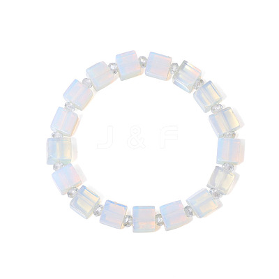 Square Opalite Beaded Bracelets for Women Men DR6998-1-1