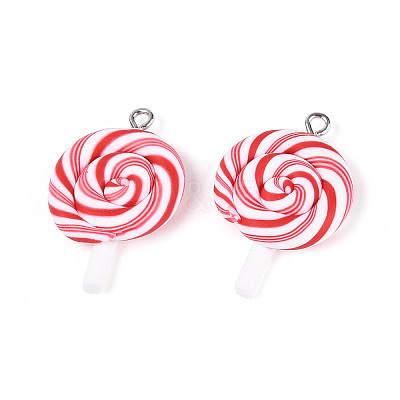 Handmade Polymer Clay Pendants CLAY-N013-30A-01-1