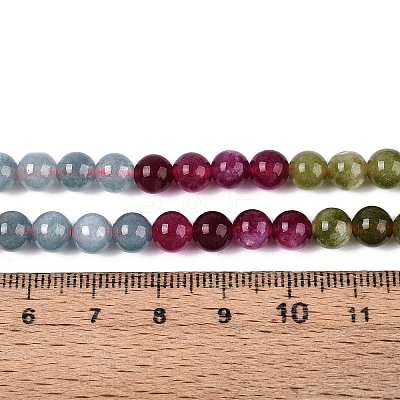 Natural White Jade Beads Strands G-Z097-A01-6mm-C-1