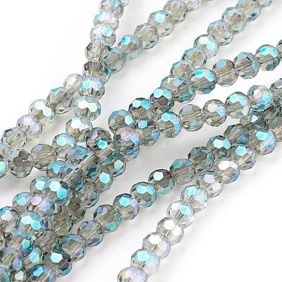 Electroplate Glass Beads Strands EGLA-D021-72-1