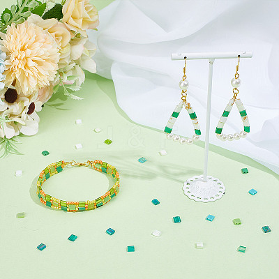 300Pcs 15 Colors 2-Hole Glass Seed Beads SEED-HY0001-35A-1