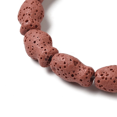 Natural Lava Rock Beads Strands G-U007-01H-1