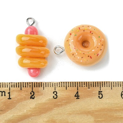 Opaque Resin Pendants RESI-P038-A01-1
