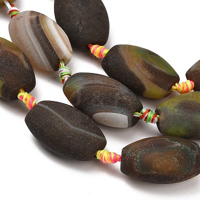 Natural Agate Beads Strands G-A321-O04-01-1