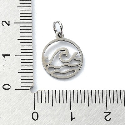 Non-Tarnish 304 Stainless Steel Charms X-STAS-C097-63P-1