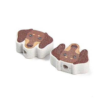 Printed Wood Beads WOOD-D289-01E-1