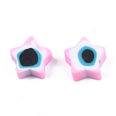Handmade Polymer Clay Beads CLAY-T019-09I-1