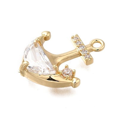 Brass Micro Pave Cubic Zirconia Pendants LS-KK-Q048-09G-1