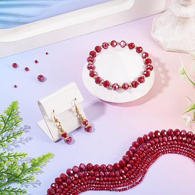 6 Strands 6 Styles Electroplate Glass Beads Strands EGLA-TADJ0001-02A-1