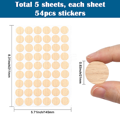 5 Sheets PVC Self-Adhesive Stickers DIY-SP0006-19A-1