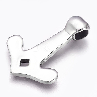 304 Stainless Steel Pendants STAS-P225-086AS-1