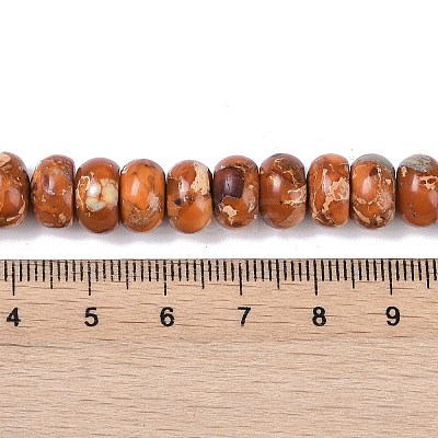 Dyed Synthetic Imperial Jasper Beads Strands G-P529-E01-A01-1