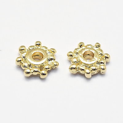 Long-Lasting Plated Brass Spacer Beads X-KK-K193-109G-NF-1
