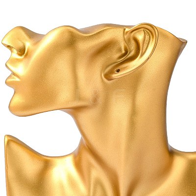 High End Resin Side Body Model Portrait Jewelry Stand NDIS-B001-03D-1