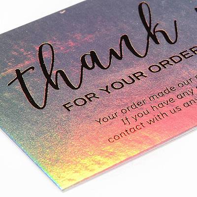 Laser Thank You Card DIY-F120-02E-1