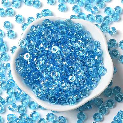 Transparent Colours Luster Glass Seed Beads SEED-E001-T3x6mm-A04-1