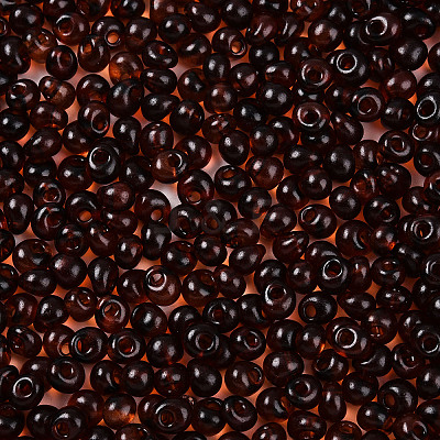 3/0 Baking Paint Glass Fringe Seed Beads SEED-A034-04J-1