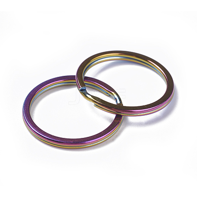 Ion Plating(IP) 304 Stainless Steel Split Key Rings STAS-L216-09B-1