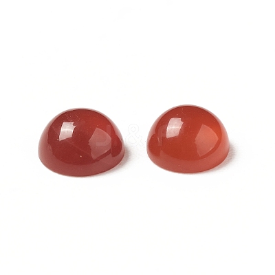 Natural Red Agate Cabochons G-G994-J02-01-1