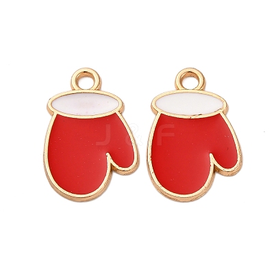 Christmas Alloy Enamel Pendants ENAM-K080-01B-G-1