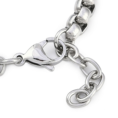 304 Stainless Steel Box Chains Bracelets BJEW-S156-02P-1