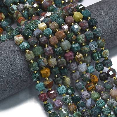 Natural Bloodstone Beads Strands LS-G-K389-A56-01-1