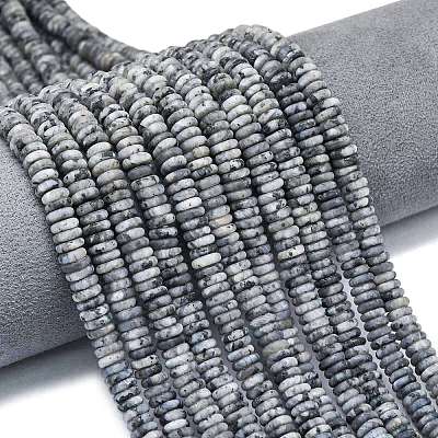 Frosted Natural Larvikite Beads Strands G-K389-C38-01-1