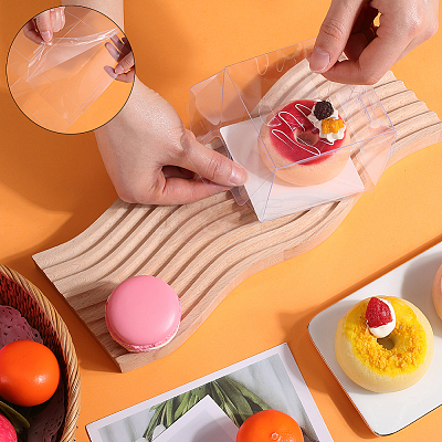 Clear Plastic Tall Cake Boxes CON-WH0001-22A-1
