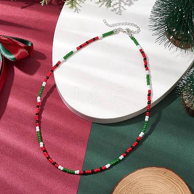 MIYUKI Round Rocailles Beaded Necklaces X1-NJEW-TA00160-1