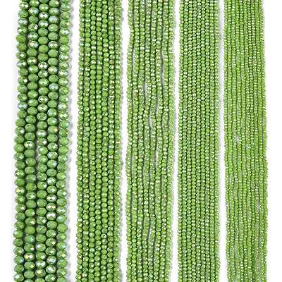 Electroplate Glass Beads Strands EGLA-A044-P8mm-B30-1