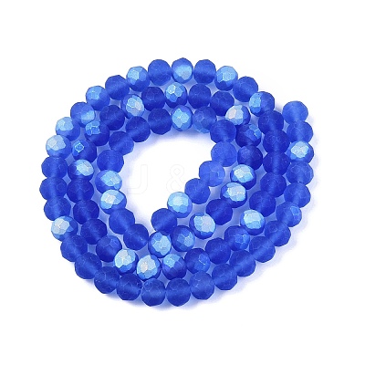 Transparent Glass Beads Strands EGLA-A044-T6mm-MB31-1