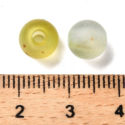 Frosted Transparent Acrylic Beads X1-OACR-F013-13H-1