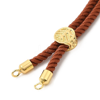 Twisted Nylon Cord Silder Bracelets DIY-B066-03G-01-1