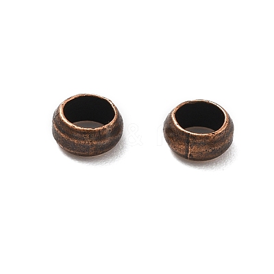 Brass Crimp Beads KK-S509-01RC-01-1