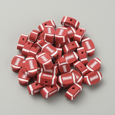 Handmade Polymer Clay Beads CLAY-WH0005-04E-1