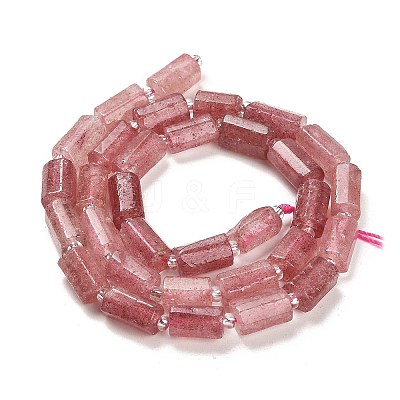 Natural Strawberry Quartz Beads Strands G-G068-A15-01-1