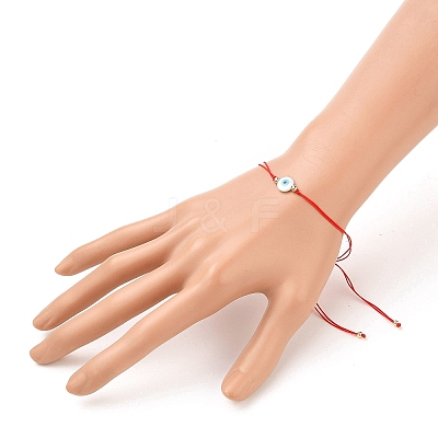 Adjustable Nylon Cord Braided Bead Bracelets X-BJEW-JB05543-02-1