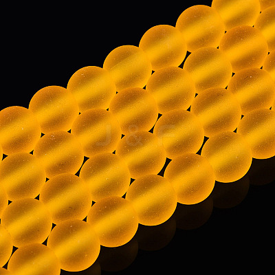 Transparent Glass Beads Strands X-GLAA-T032-T6mm-MD11-1