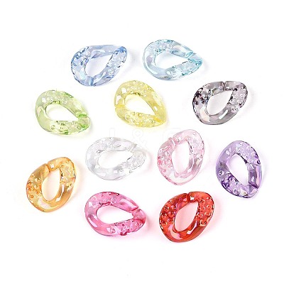 UV Plating Transparent Acrylic Beads TACR-T029-03M-1