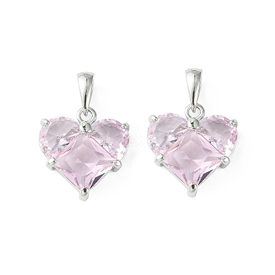 Brass Micro Pave Cubic Zirconia Charms LS-KK-L208-03P-04-1
