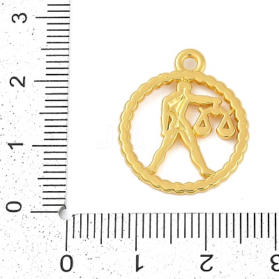 Twelve Constellations Alloy Pendants PALLOY-Q006-01K-G-1