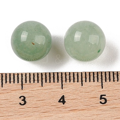 Natural Green Aventurine No Hole Sphere Beads G-K353-04A-02-1