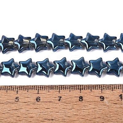 Electroplate Transparent Glass Beads Strands EGLA-N056-04A-A04-1