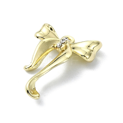 Rack Plating Alloy Rhinestone Pendants FIND-M014-06G-1