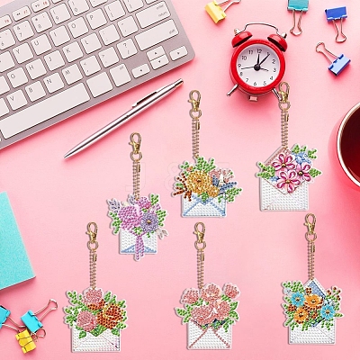 Flower Envelope DIY Pendant Decoration Kit PW-WG51724-01-1