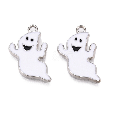 Rack Plating Alloy Enamel Pendants PALLOY-N164-012-1