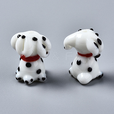 Handmade Bumpy Lampwork Beads Strands LAMP-Q031-002-1